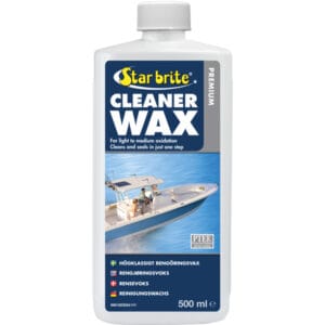 Fjern kalk og anløbninger med Star brite Premium Cleaner voks 500 ml. Hurtig påføring, PTEF® og UV‑hæmmere. Køb nu – effektiv