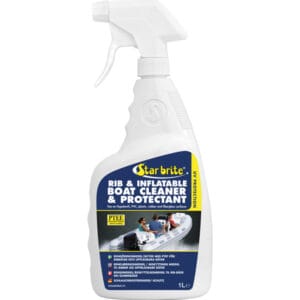 Rib & Gummibåd cleaner 1L med UV-beskyttelse til Hypalon og PVC. Bestil Star brite rengøringsspray nu — beskyt din gummibåd e