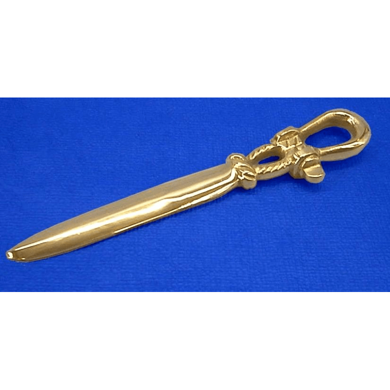 Køb en elegant brevkniv i messing til åbning af breve. Perfekt til både og hjem. Få din i dag!