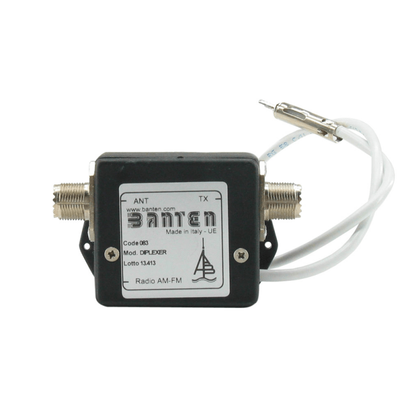 Optimer din VHF-antenne med Duplexer AM-FM/VHF. Få adgang til FM-signaler ombord. Bestil nu!