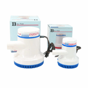 Elektrisk lænsepumpe fås i 5 varianter med Volt GPH: 12V - 1500 GPH, 12V - 500 GPH, 24V - 1500 GPH, 24V - 700 GPH, 12V - 700 GPH.