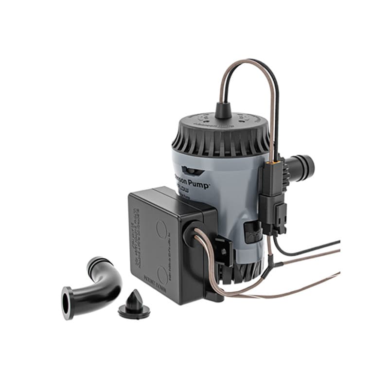 Køb Johnson Aqua Void Ultima 500 GPH lænsepumpe. Fuldautomatisk med 38 l/min kapacitet. Effektiv vandafledning til din båd.