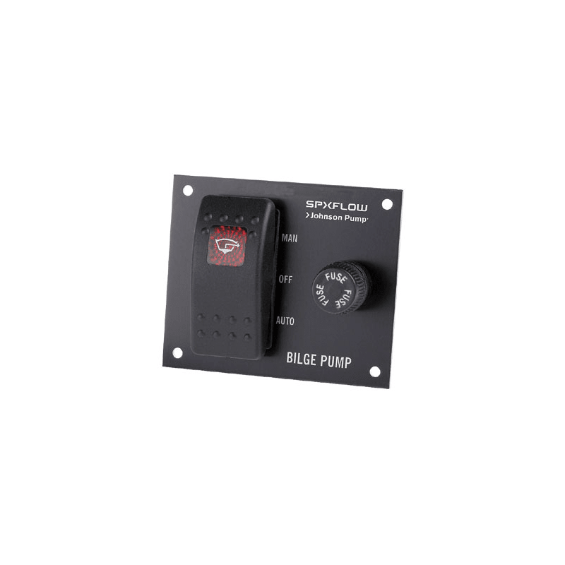 Johnson tilbehør til lænsepumper fra Johnson Pump fås i 4 varianter med Type: Kontrolpanel med sikring 12V, Kontrolpanel med sikring 24V, Flydekontakt med kugle