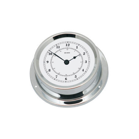 Fischer instrumenter Ø 100 i forkromet messing. Vælg mellem barometer, marineur, termo/hygrometer, tidevandsur og baro/termo/hygrometer.