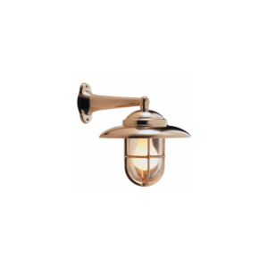 Vægmonteret gitterlampe fås i 2 varianter med Materiale: Poleret messing, Forkromet messing.